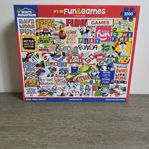 It's All Fun & Games - 1000 Piece Jigsaw Puzzle by White Mountain